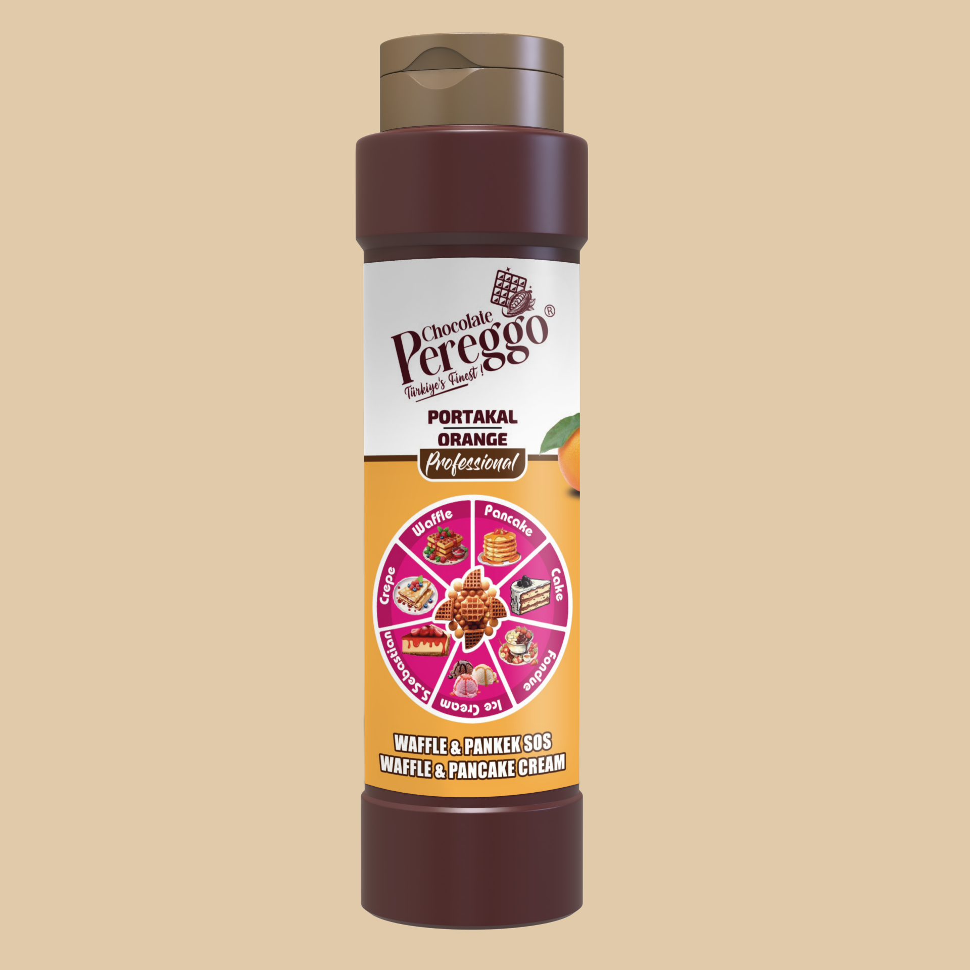 Portakal Waffle Sosu (800 gr)