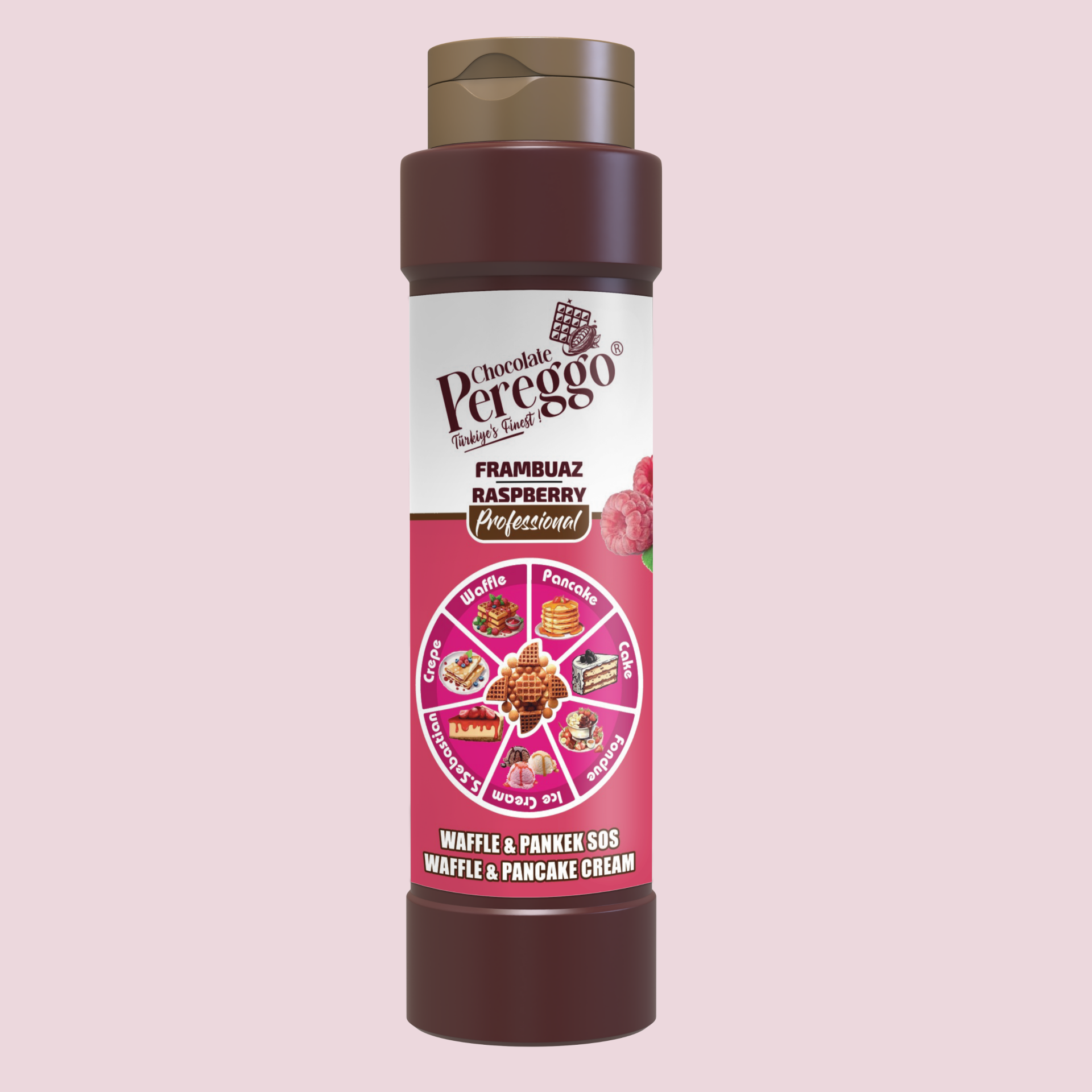 Frambuaz Waffle Sosu (800 gr)