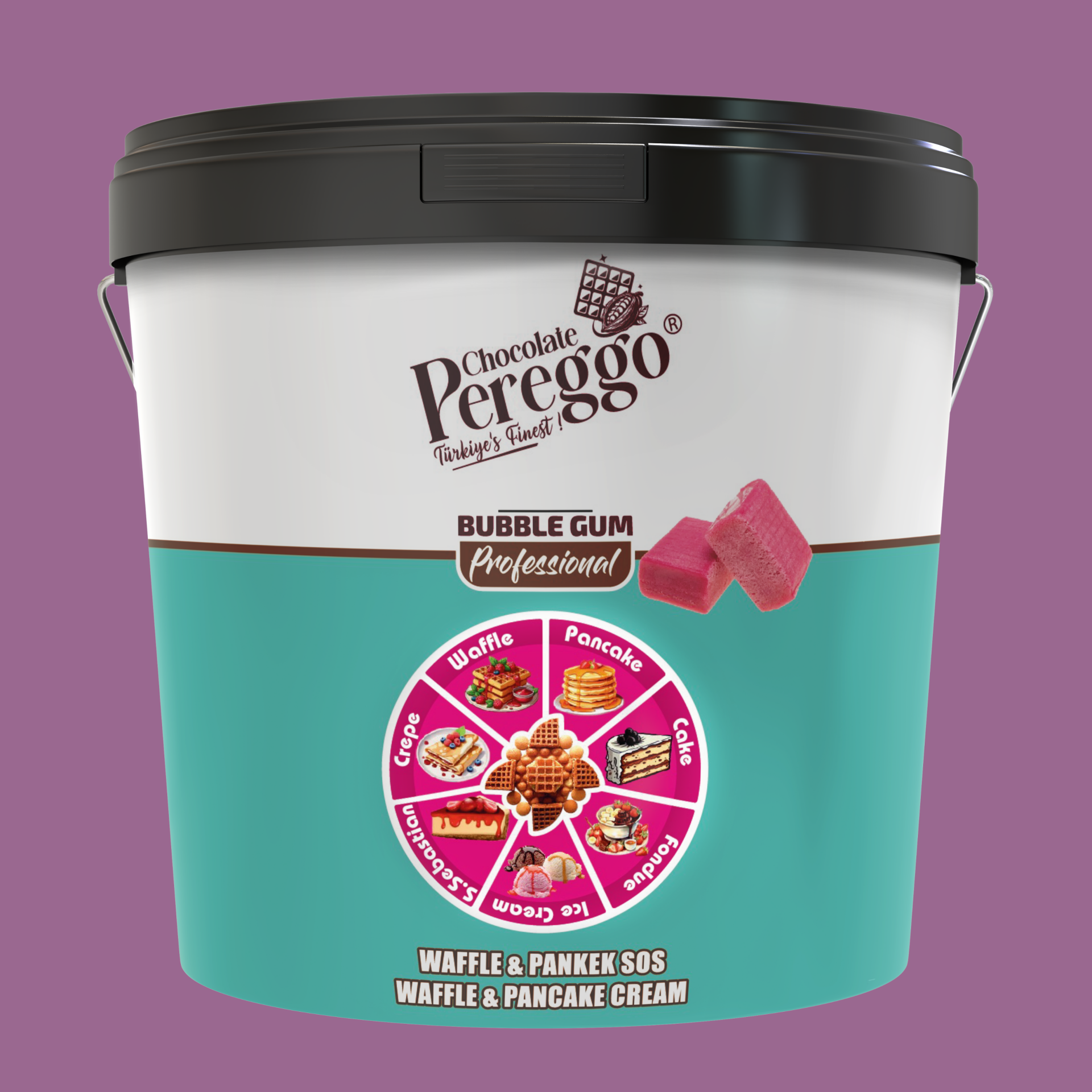 Bubble Gum Waffle Sosu (10 kg)