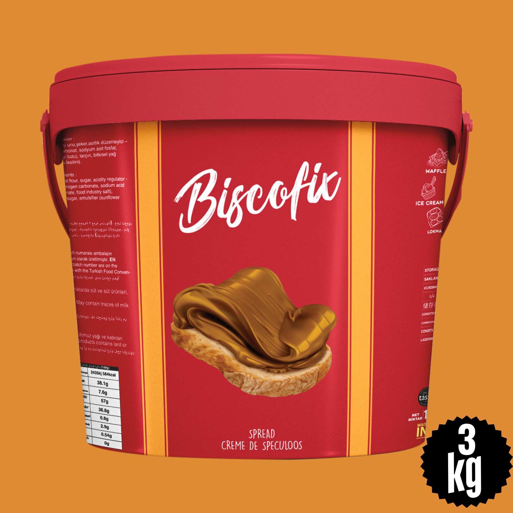 Biscofix Karamelize Bisküvi Kreması (3 kg)