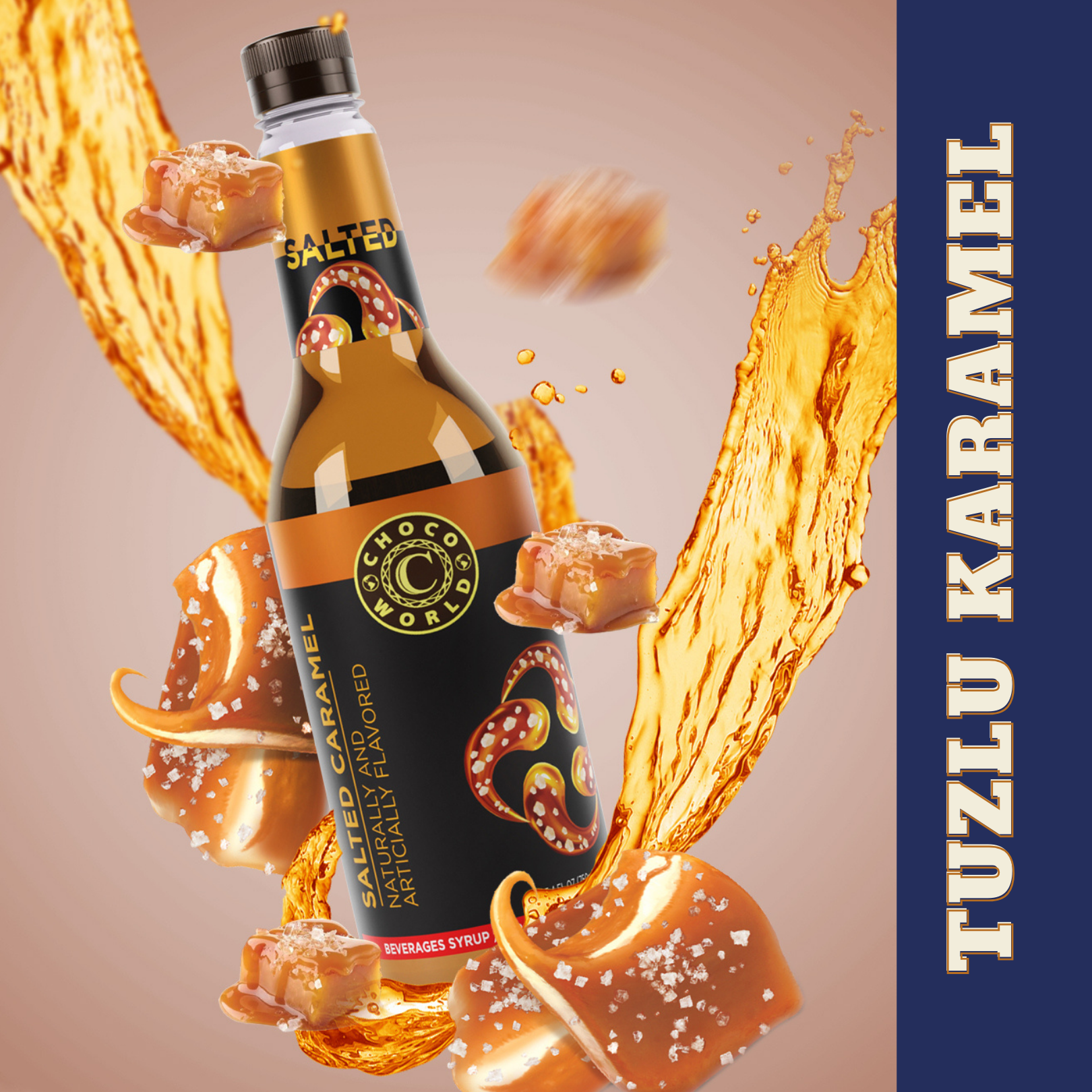 Tuzlu Karamel (Salted Caramel) Şurup (750ml)