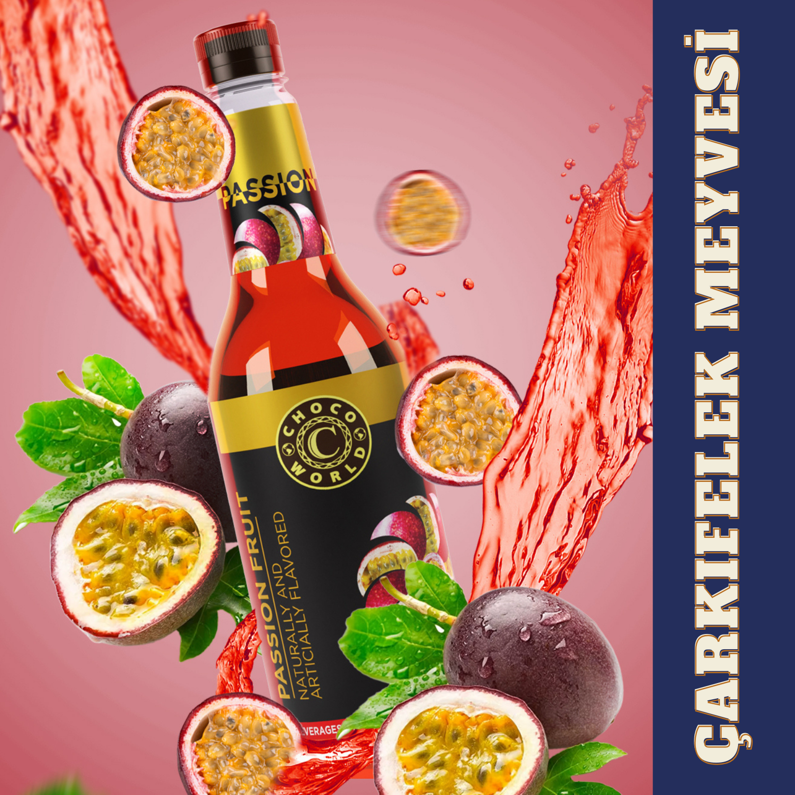 Çarkıfelek Meyvesi (Passion Fruit) Şurup (750ml)
