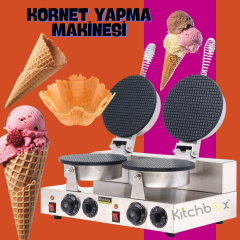 Kitchbox Kornet Yapma Makinesi 2'li