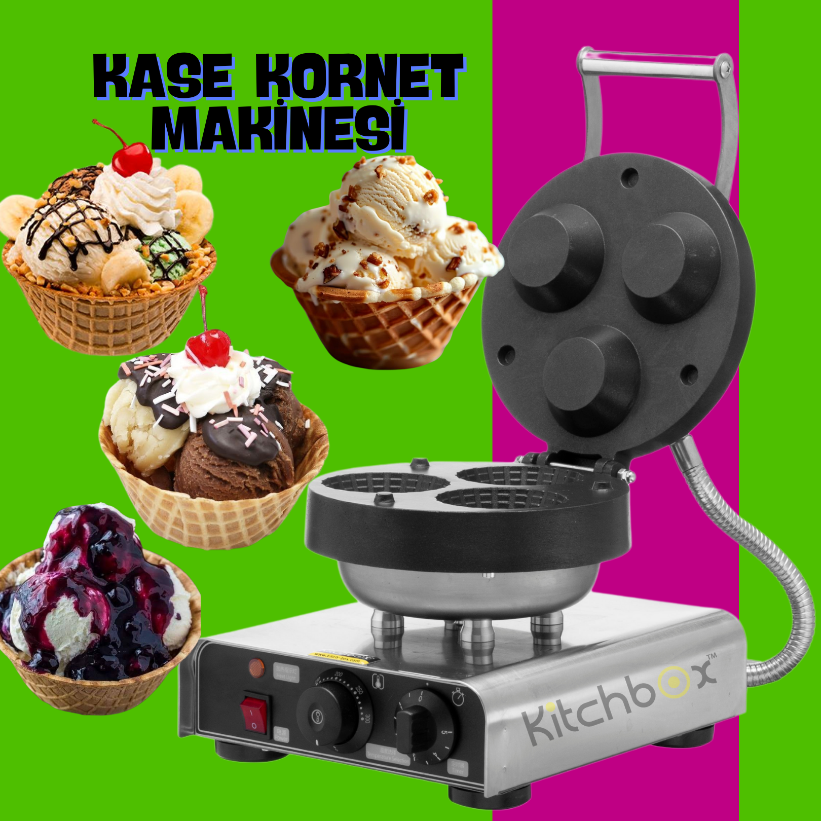 Kitchbox Kase Kornet Makinesi