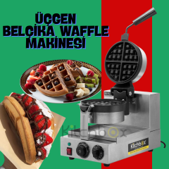 Kitchbox Üçgen Belçika Waffle Makinesi