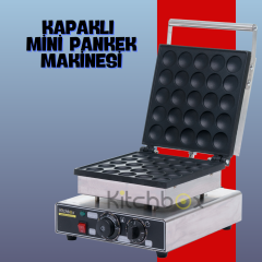 Kitchbox Kapaklı Mini Pankek Makinesi