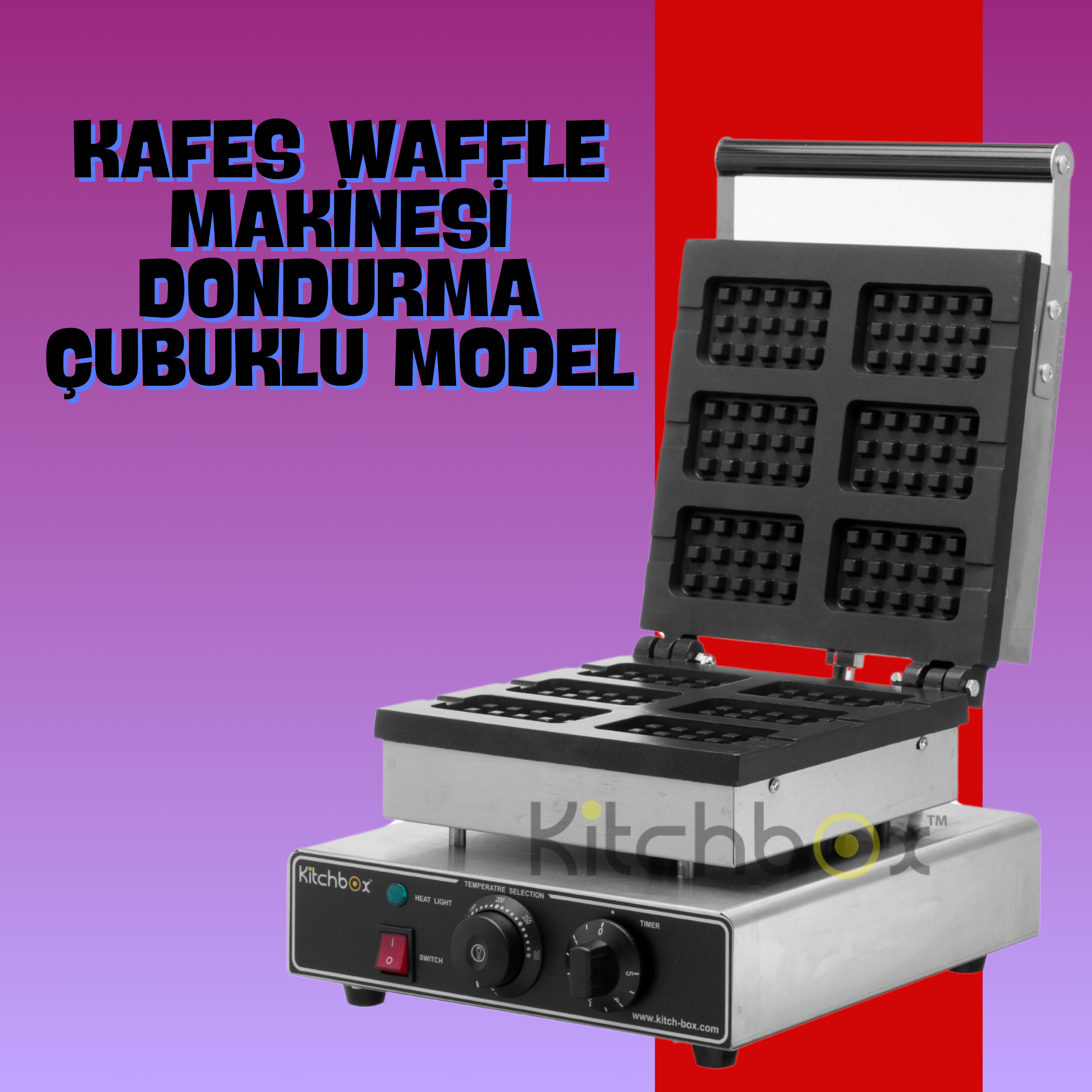 Kitchbox Kafes Waffle Makinesi