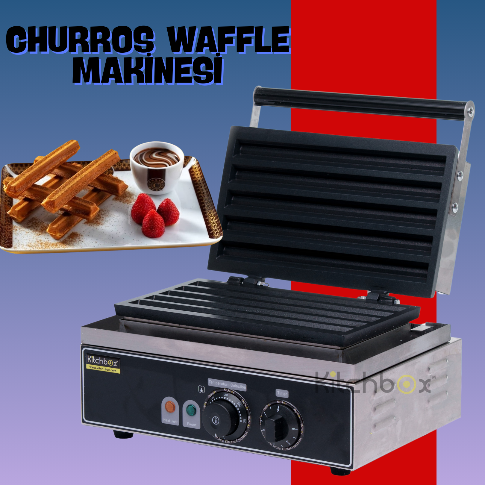 Kitchbox Churros Waffle Makinesi