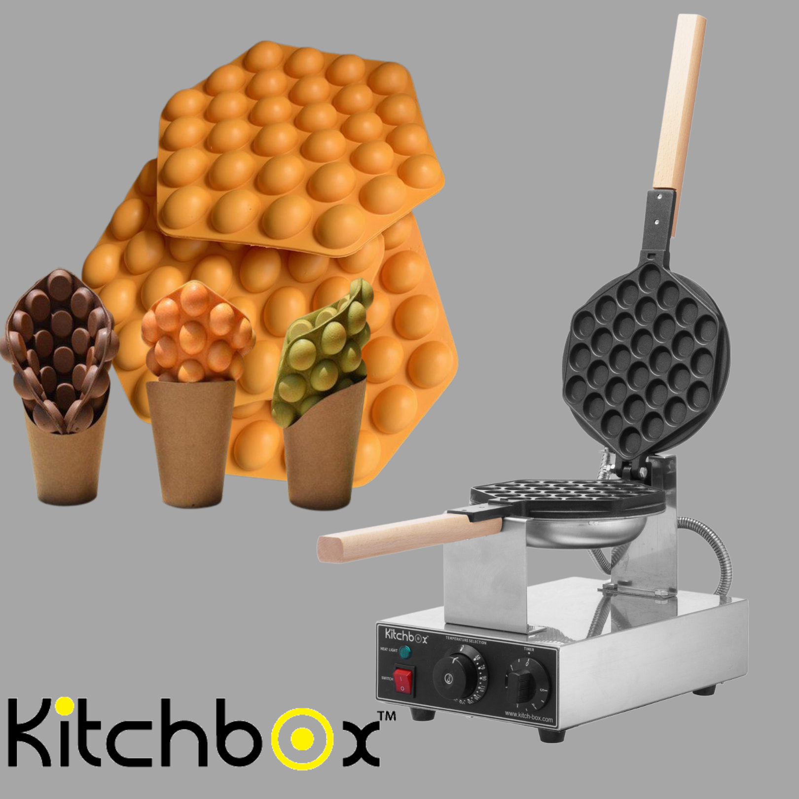 Kitchbox Bubble Waffle Makinesi