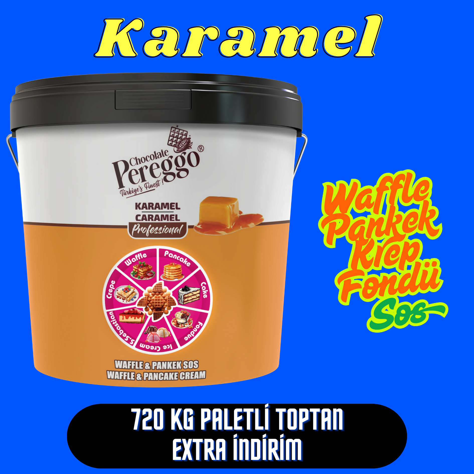 Karamel Waffle, Pankek Sos (720kg)