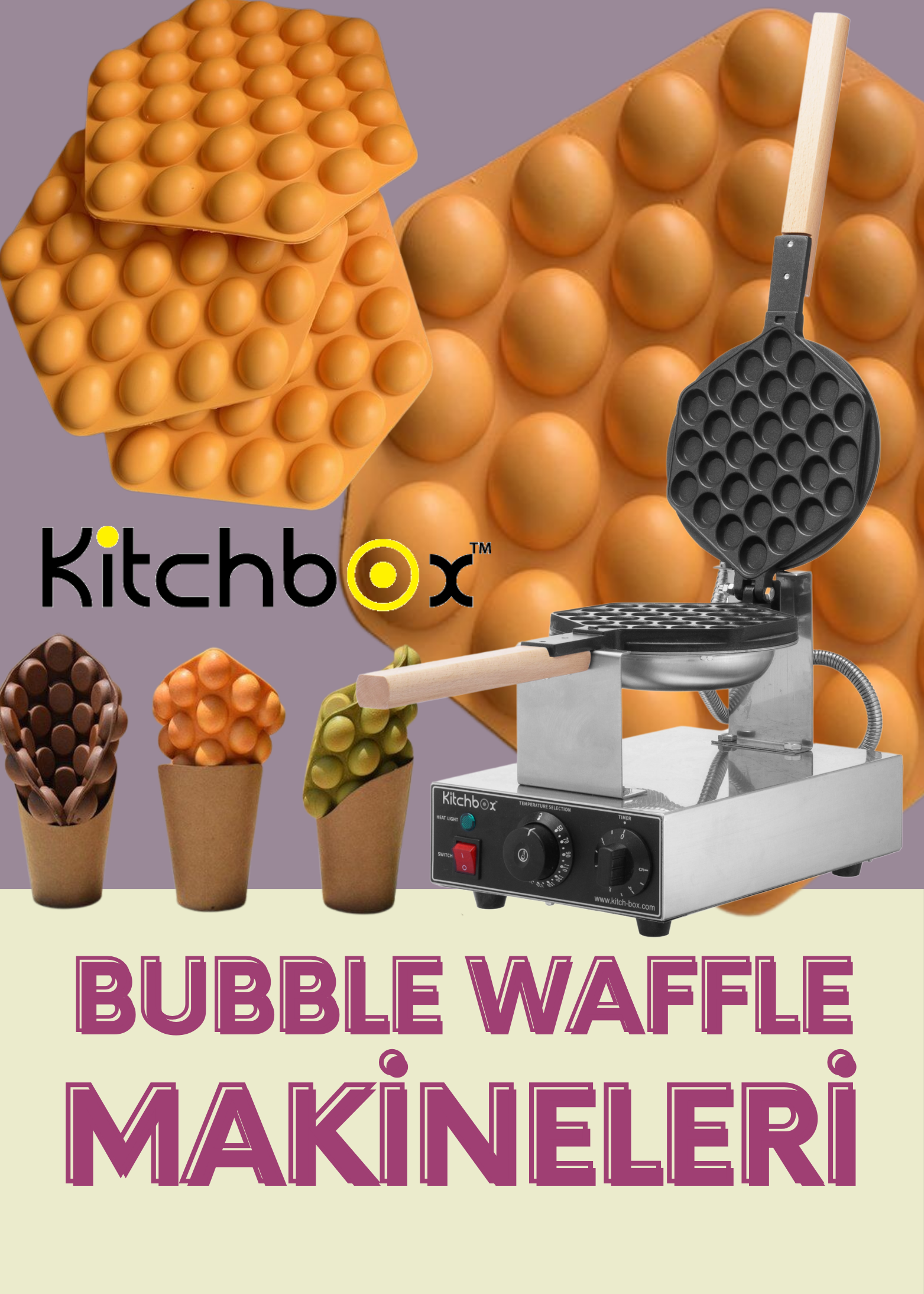 Bubble waffle makinesi  - Profesyonel Bubble Waffle Makinası
